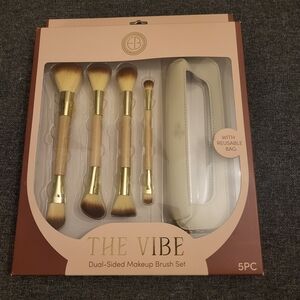 Evriholder The Vibe Dual-Sided Makeup Brush Set With Reusable Bag